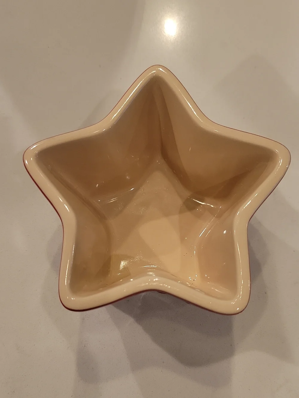 Retired Le Creuset Cerise Red Holiday Star Ramekin